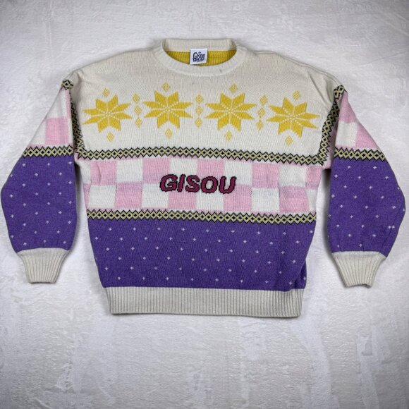 Gisou 2022 Holiday Limited Edition Ugly Christmas Sweater Womens OS Pastel - Picture 1 of 10